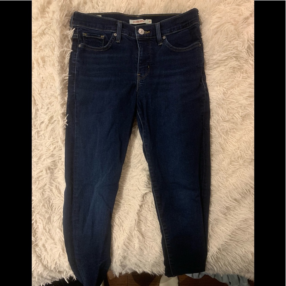 Levi’s 301 Skinny Jeans, Size 26